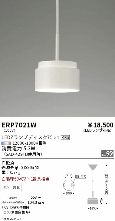 WEB限定 遠藤照明 ERS5457Wテクニカルライト 施設照明 スポットライト