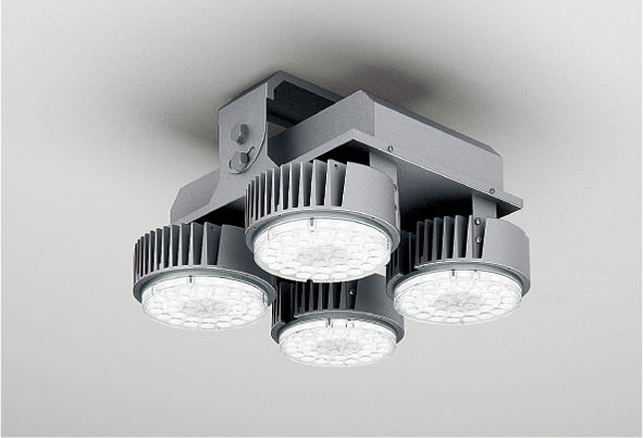 遠藤照明 防眩・軽量小型LEDシーリングライト 高天井用 角形 耐震